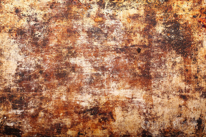 生锈的旧老式金属背景纹理