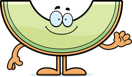 蜜甜瓜卡通蜜挥舞着照片