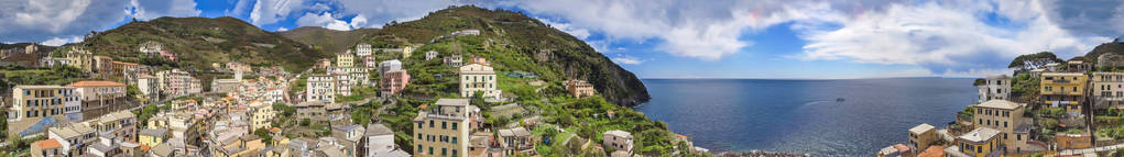 里奥马焦雷景观, 五渔村美丽的鸟瞰图