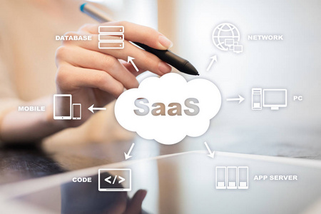 Saas, 软件作为一种服务。互联网和网络概念