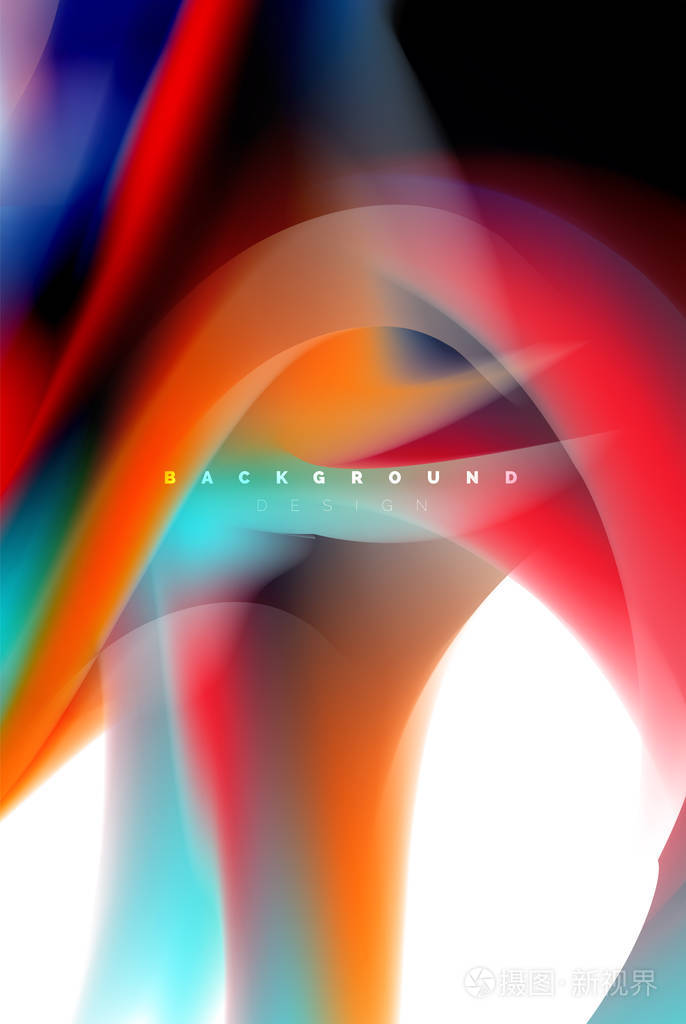 全息漆的爆炸设计, 流体色彩流动, 色彩缤纷的风暴.