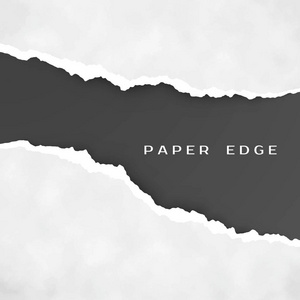 撕裂的纸张边缘.纸张纹理.粗碎的纸条边框.向量照片