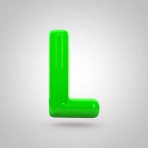 绿色卷字母 l