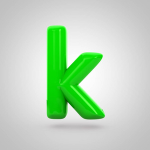 绿色卷字母 k