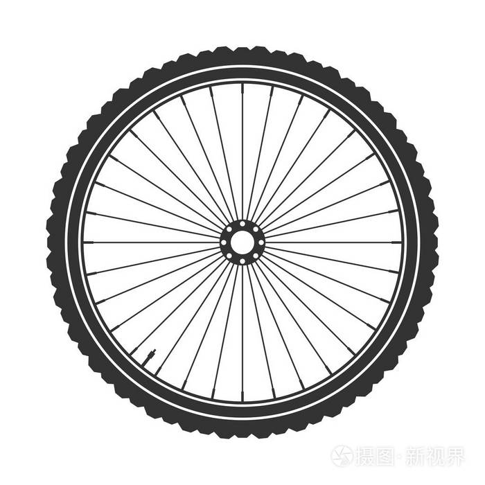 自行车轮胎花纹简笔画图片