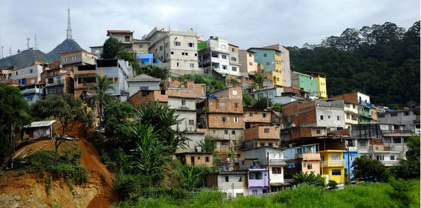 巴西圣保罗附近的贫民窟