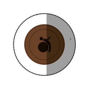 棕色象征人运动健身