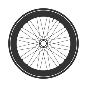 自行车车轮元件 向量。自行车的橡胶。山轮胎。阀门。Cycle.Mtb.登山健身