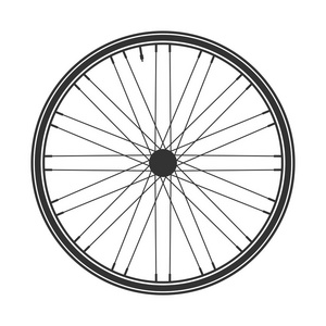 素描轮胎自行车车轮元件, 向量.自行车的橡胶.山轮胎.阀门.cycle.mtb.