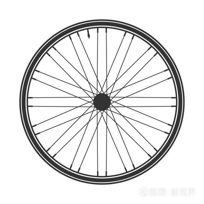 自行车车轮元件 向量.自行车的橡胶.山轮胎.阀门.cycle.mtb.登山健身