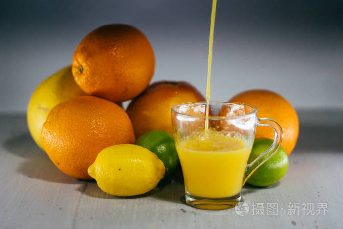 桔子汁，果汁，橙色