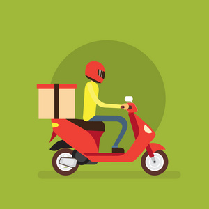 卡通送货员图片