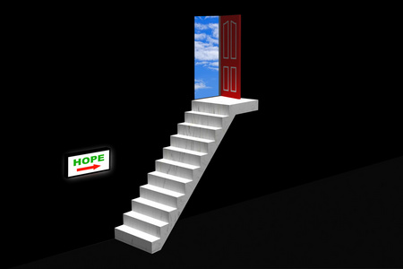 3d 从黑暗到光明开启希望之门照片