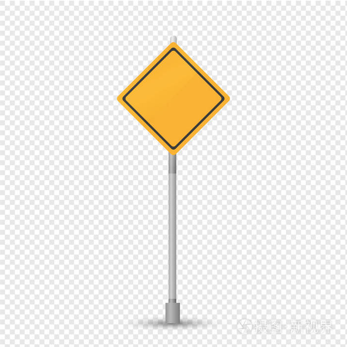 道路标志主干道, 优先于相邻.标志黄色菱形