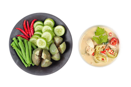 泰国流行食谱, 椰奶和混合蔬菜发酵黄豆酱