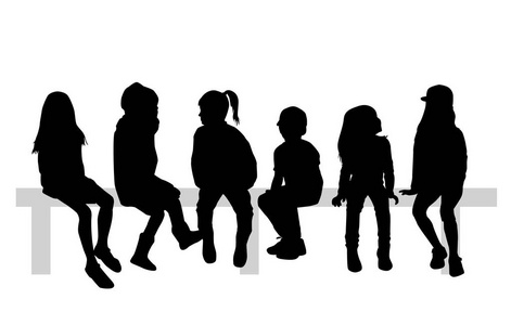 幼儿舞蹈剪影图片