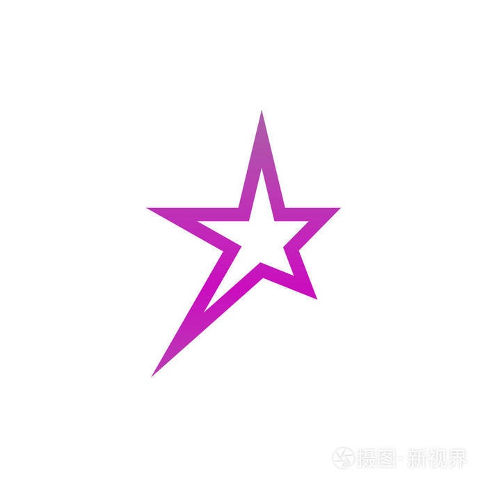 星形徽标和图标设计模板 eps10