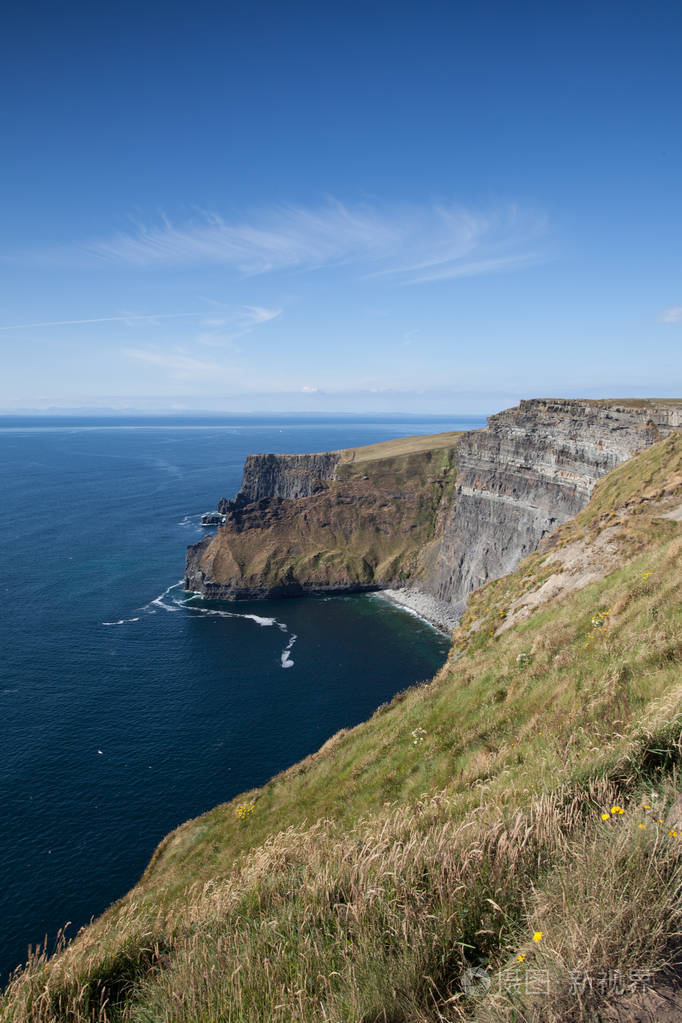 著名的悬崖是位于爱尔兰克莱尔郡科伊尔芬诺拉村布伦地区西南缘的海崖