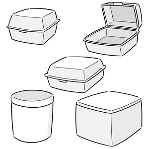 向量集的泡沫容器向量集的可在粉笔板上画衣架.