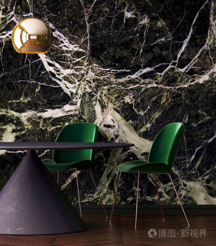 在装饰艺术风格的内饰海报