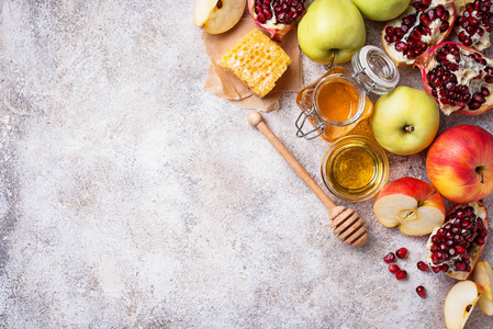 蜂蜜, 苹果和石榴为 Rosh Hashana