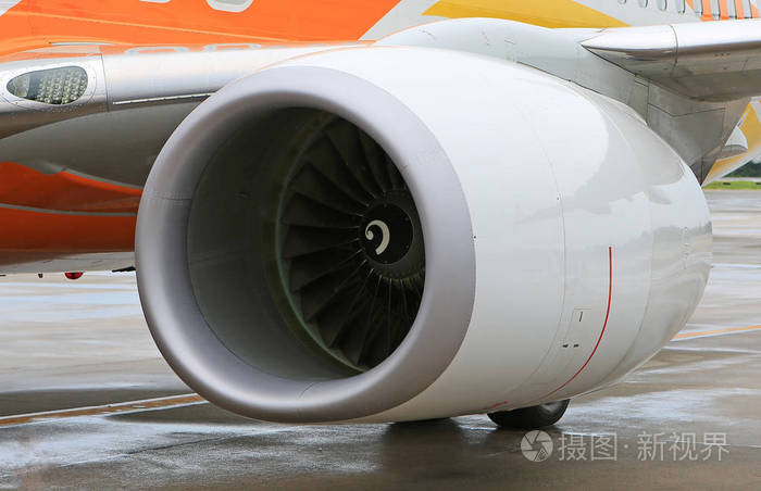 客机特写飞机引擎