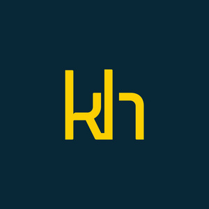 连接的 kh 字母徽标