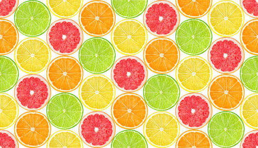 无缝模式用柑橘类水果