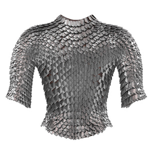 孤立的白色背景,3d 图上铁链甲照片