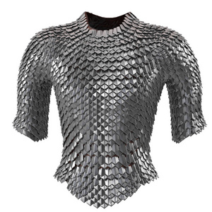 孤立的白色背景,3d 图上铁链甲照片