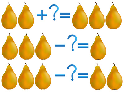 行动的加法和减法 例子与梨的关系
