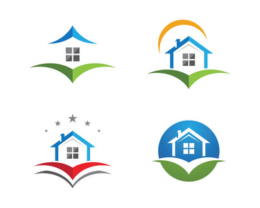 房地产和房屋建筑标志图标模板图片