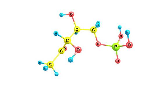 磷酸二氢磷酸酯分子结构上白色孤立