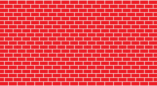 矢量明亮的红砖墙