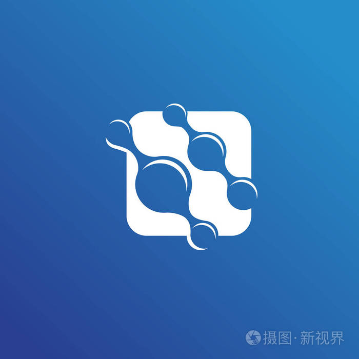 矢量设计标志实验室.分子象形文字, 化学抽象图标