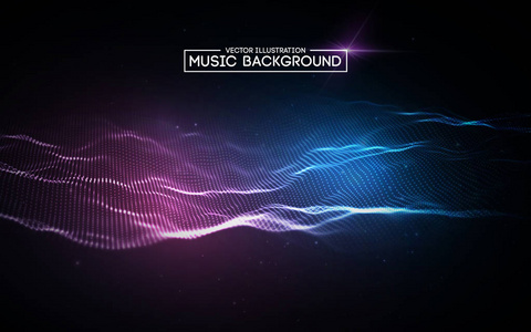 音乐抽象背景蓝色.