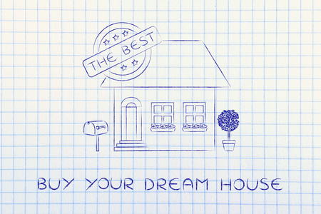 如何购买你梦想的家的概念
