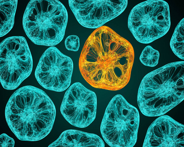 活细胞细胞在显微镜下的生活照片