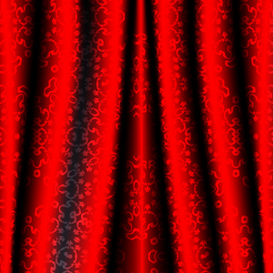 红勃艮第窗帘与皇家模式