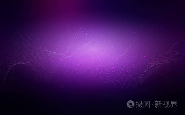 深紫色, 粉红色矢量图案与球体.抽象例证以彩色气泡在自然样式.