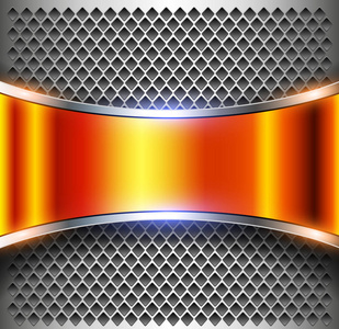 橙色光泽横幅图片