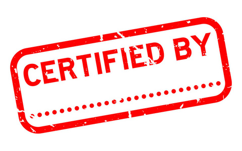 白色背景上的签名方形橡皮印章标记的黑色斑点的垃圾认证字照片