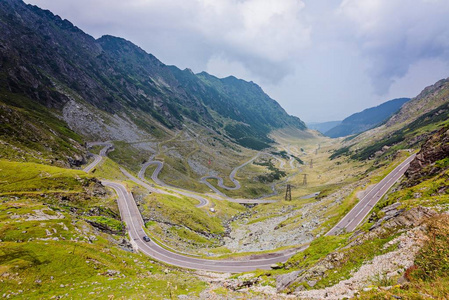 查看罗马尼亚 Transfagarasan 山路上