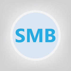 Smb 中小型企业矢量插图