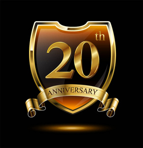 20年黄金周年纪念标志, 装饰背景