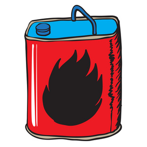 动漫涂鸦墙绘红色的汽油可以动漫涂鸦照片