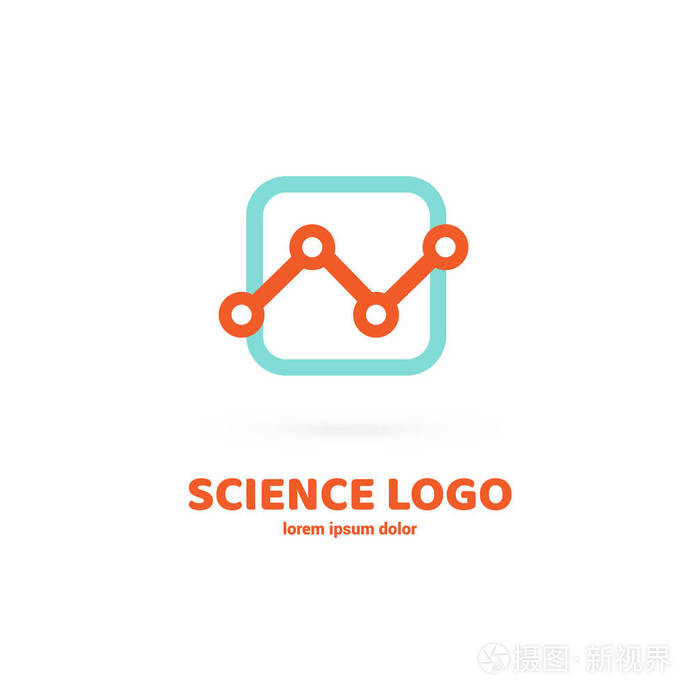 矢量设计标志实验室.分子象形文字, 化学抽象图标