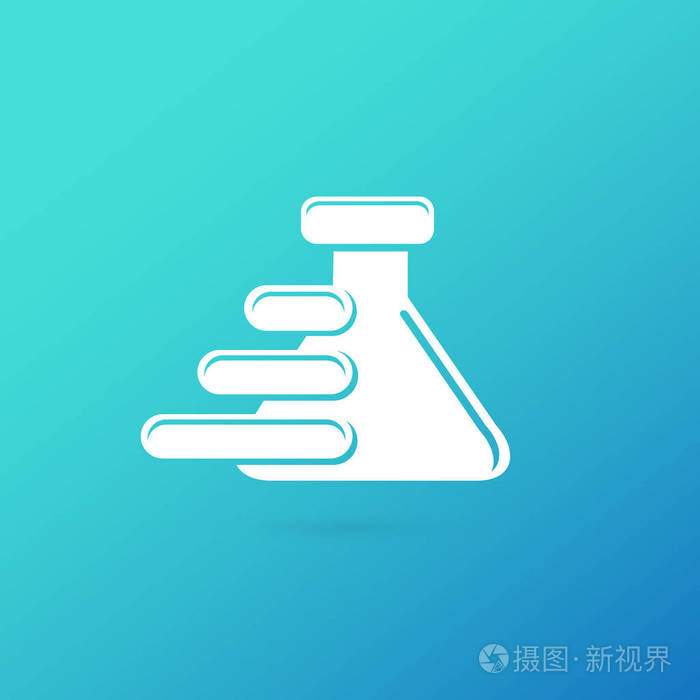 矢量设计标志实验室.分子象形文字, 化学抽象图标