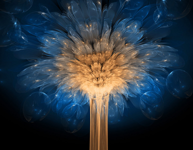 创意设计的抽象的分形图照片