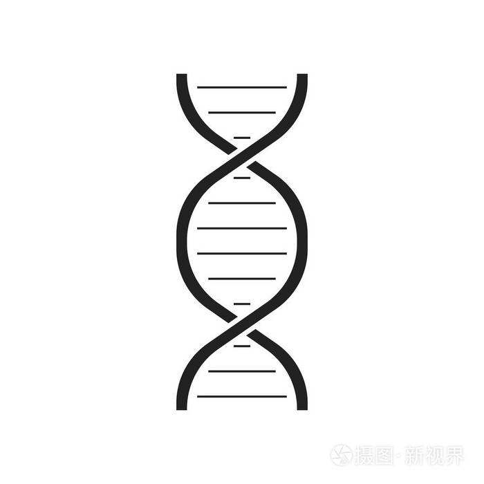dna 矢量图标.药分子平插图插画-正版商用图片0q39ei-摄图新视界